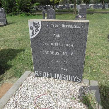 REDELINGHUYS Jacobus M.A. 1893-1975