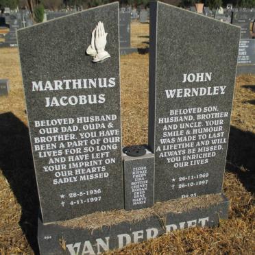 RIET Marthinus Jacobus, van der 1936-1997 :: VAN DER RIET John Werndley 1969-1997