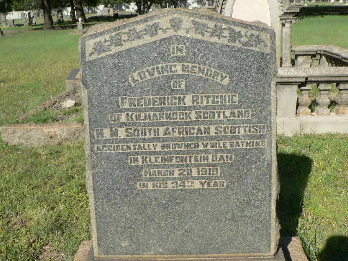 RITCHIE Frederick -1919