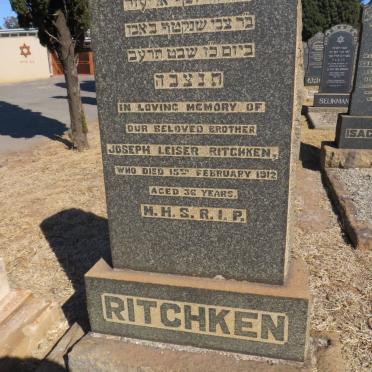 RITCHKEN Joseph Leiser -1912