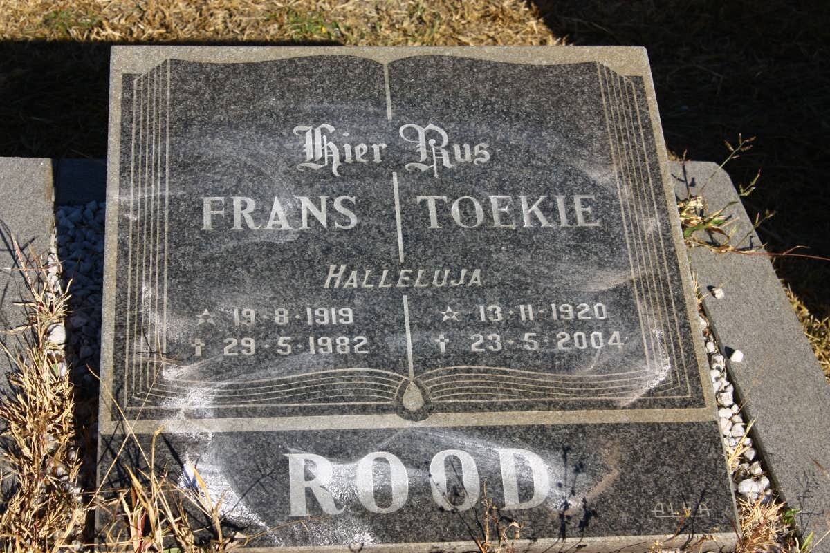 ROOD Frans 1919-1982 &amp; Toekie 1920-2004
