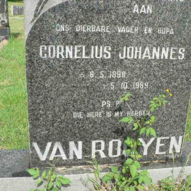 ROOYEN Cornelius Johannes, van 1898-1989