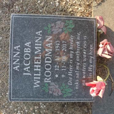 ROODMAN Anna Jacoba Wilhelmina 1943-2017