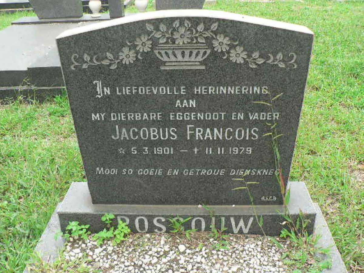 ROSSOUW Jacobus Francois 1901-1979