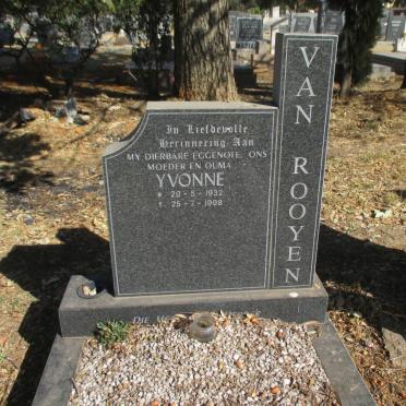 ROOYEN Yvonne, van 1932-1998