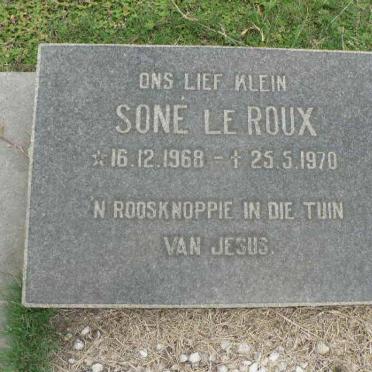 ROUX Soné, le 1968-1970