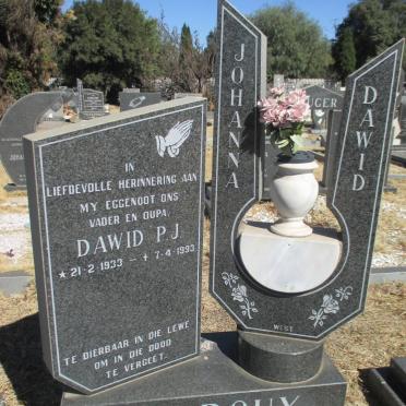 ROUX Dawid P.J., le 1933-1993 &amp; Johanna