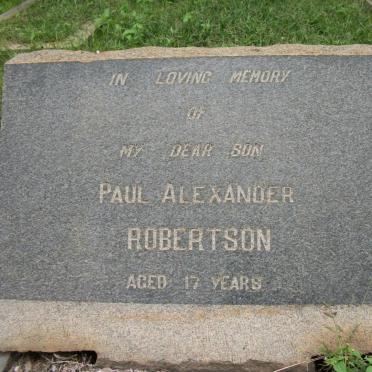 ROBERTSON Paul Alexander