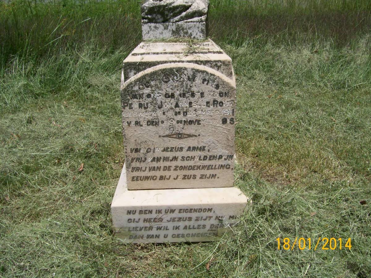 ROUX Petrus Johannes, le 19?1-1903