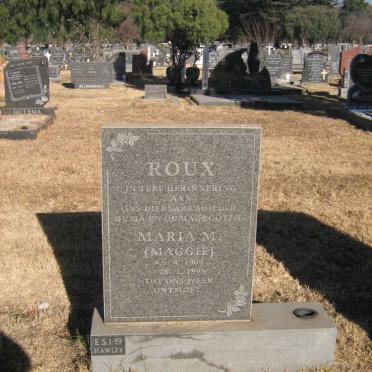 ROUX Maria M. 1909-1995