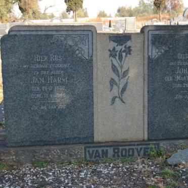 ROOYEN Jan Harm, van 1868-1945 &amp; Johanna MARTENS 1882-1961