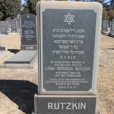 RUTZKIN Lena Sprinza -1959