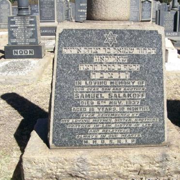 SALAKOFF Samuel -1937