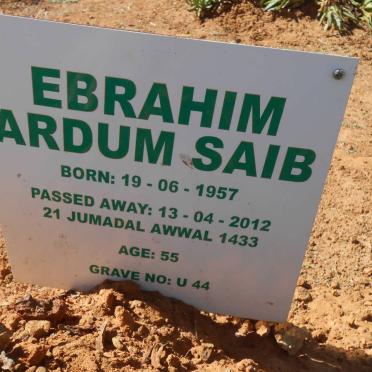 SAIB Ebrahim Ardum 1957-2012