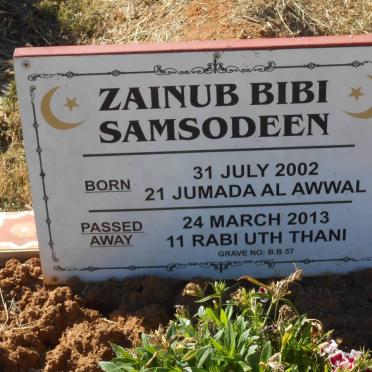 SAMSODEEN Zainub Bibi 2002-2013