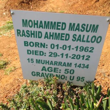 SALLOO Mohammed Masum Rashid Ahmed 1962-2012
