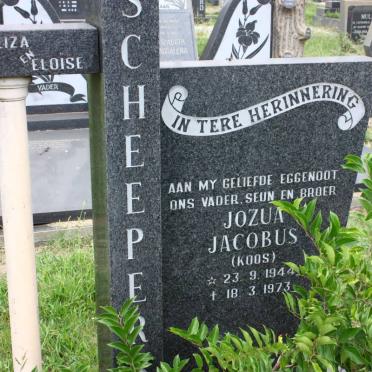 SCHEEPERS Jozua Jacobus 1944-1973