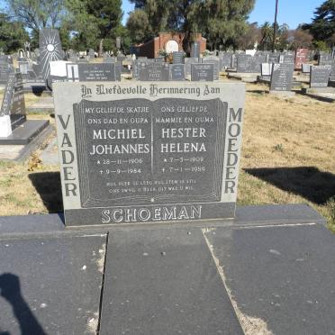 SCHOEMAN Michiel Johannes 1906-1984 &amp; Hester Helena 1909-1989