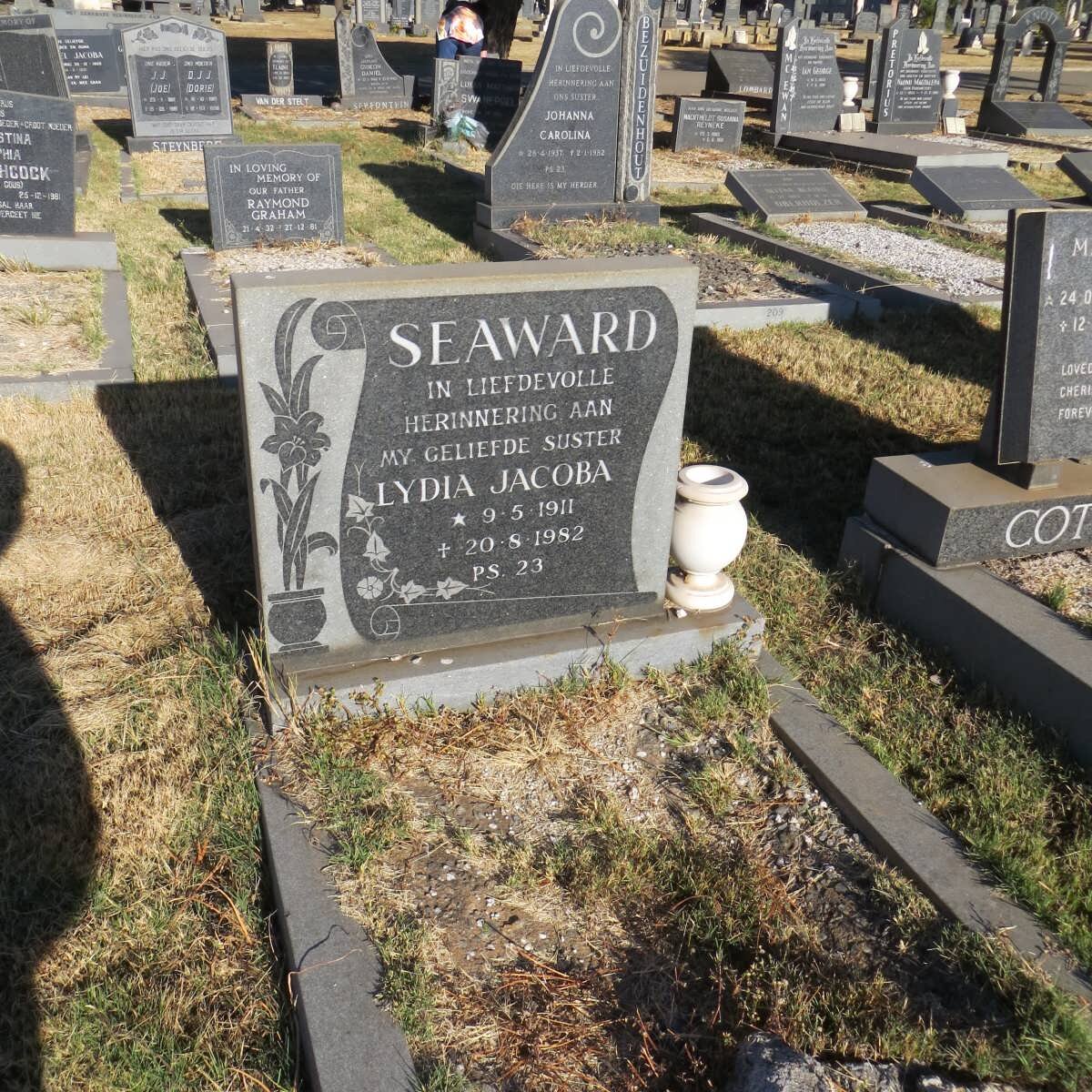 SEAWARD Lydia Jacoba 1911-1982