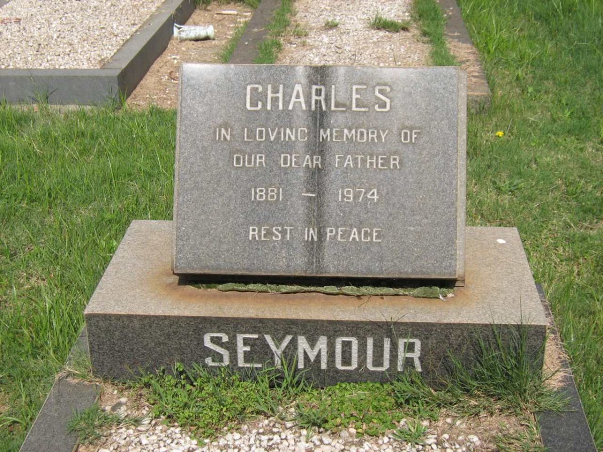 SEYMOUR Charles 1881-1974