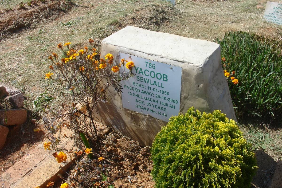 SEWLALL Yacoob 1956-2009