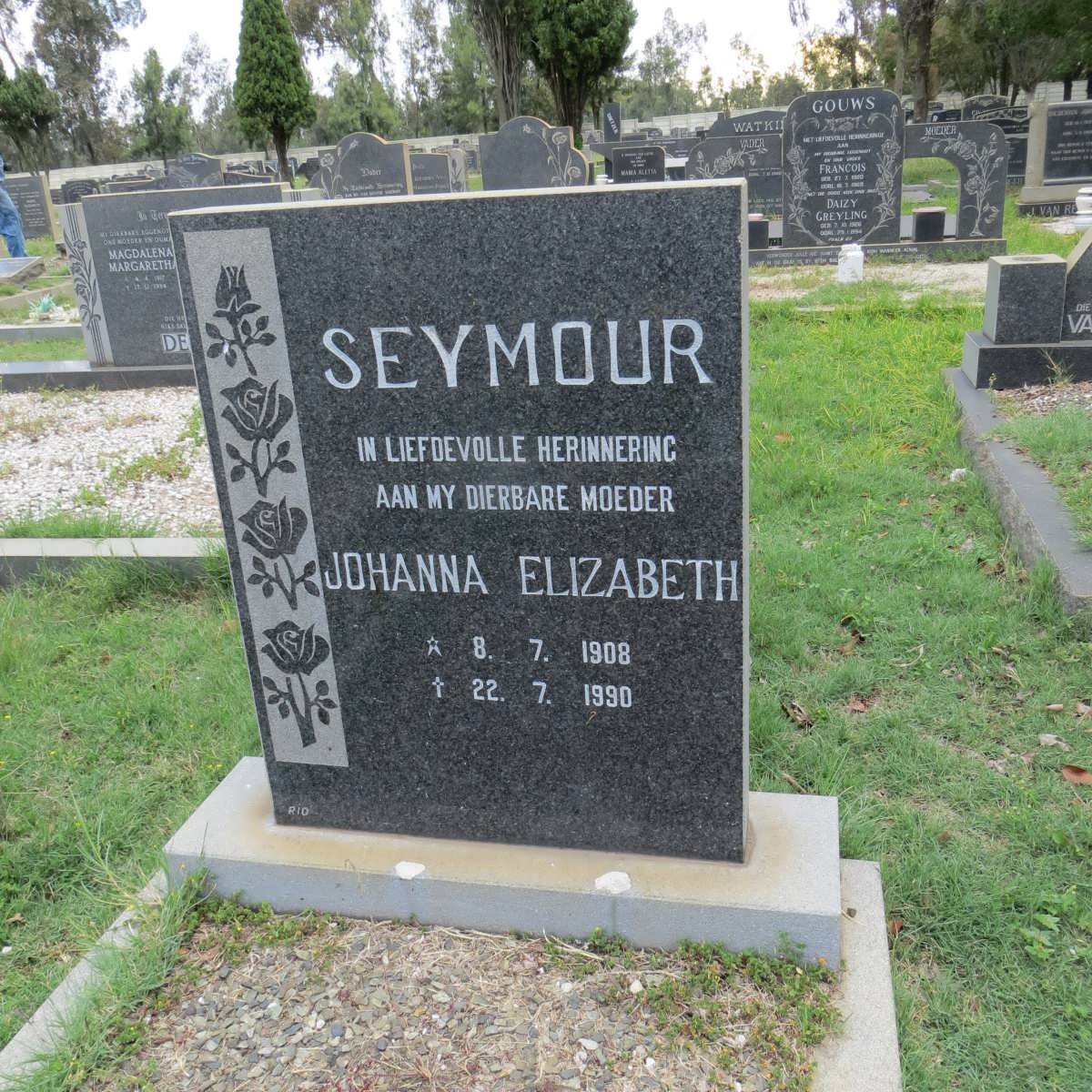 SEYMOUR Johanna Elizabeth 1908-1990