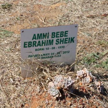 SHEIK Amni Bebe Ebrahim 1939-2012