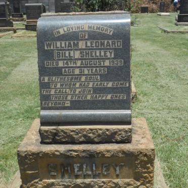 SHELLEY William Leonard -1939