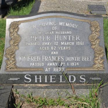 SHIELDS Peter Hunter -1961 &amp; Winifred Frances -1974