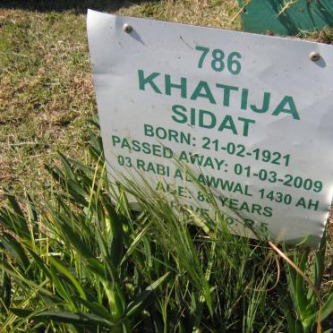 SIDAT Khatija 1921-2009