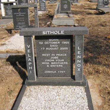 SITHOLE Velaphi Lennox 1965-2005