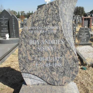 SISINYI Boy Andries 1927-1998