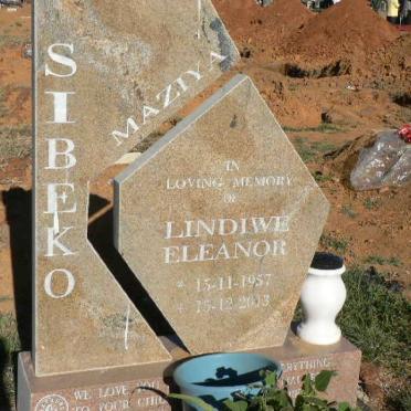 SIBEKO Lindiwe Eleanor 1957-2013