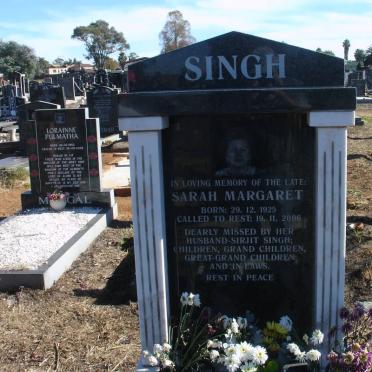 SINGH Sarah Margaret 1925-2006