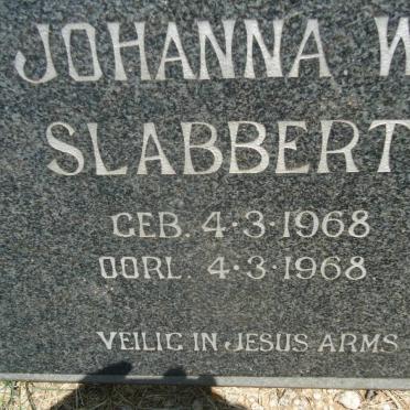 SLABBERT Johanna W. 1968-1968
