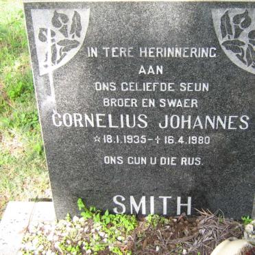 SMITH Cornelius Johannes 1935-1980