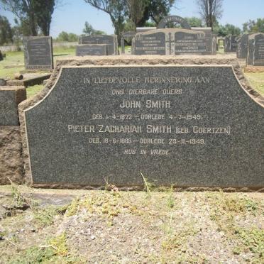 SMITH John 1872-1949 &amp; Pieter Zachariah COERTZEN 1883-1949