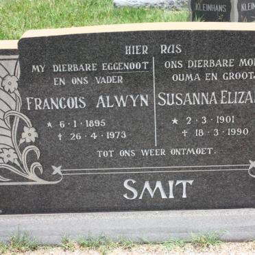SMIT Francois Alwyn 1895-1973 &amp; Susanna Elizabeth 1901-1990