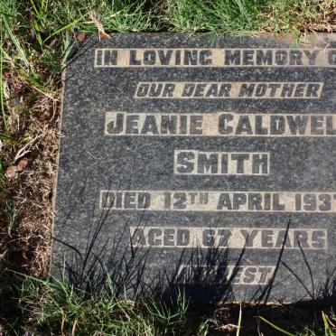 SMITH Jeanie Caldwell -1937