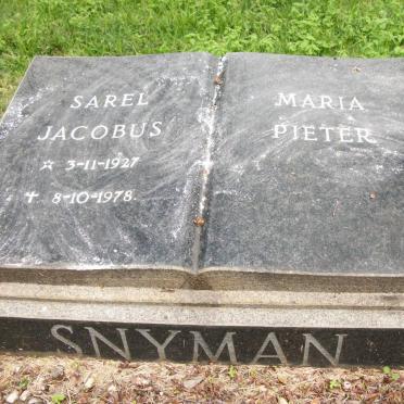 SNYMAN Sarel Jacobus 1927-1978 &amp; Maria Pieter