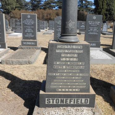 STONEFIELD Edith nee GOLDSTEIN -1957