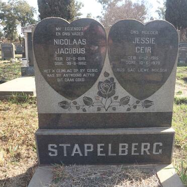 STAPELBERG Nicolaas Jacobus 1919-1962 & Jessie Ceir 1915-1978