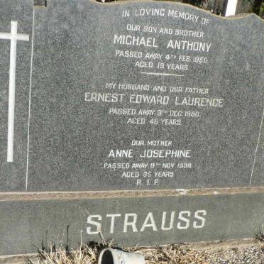 STRAUSS Ernest Edward Laurence -1960 :: Michael Anthony -1959 :: Anne Josephine -1998