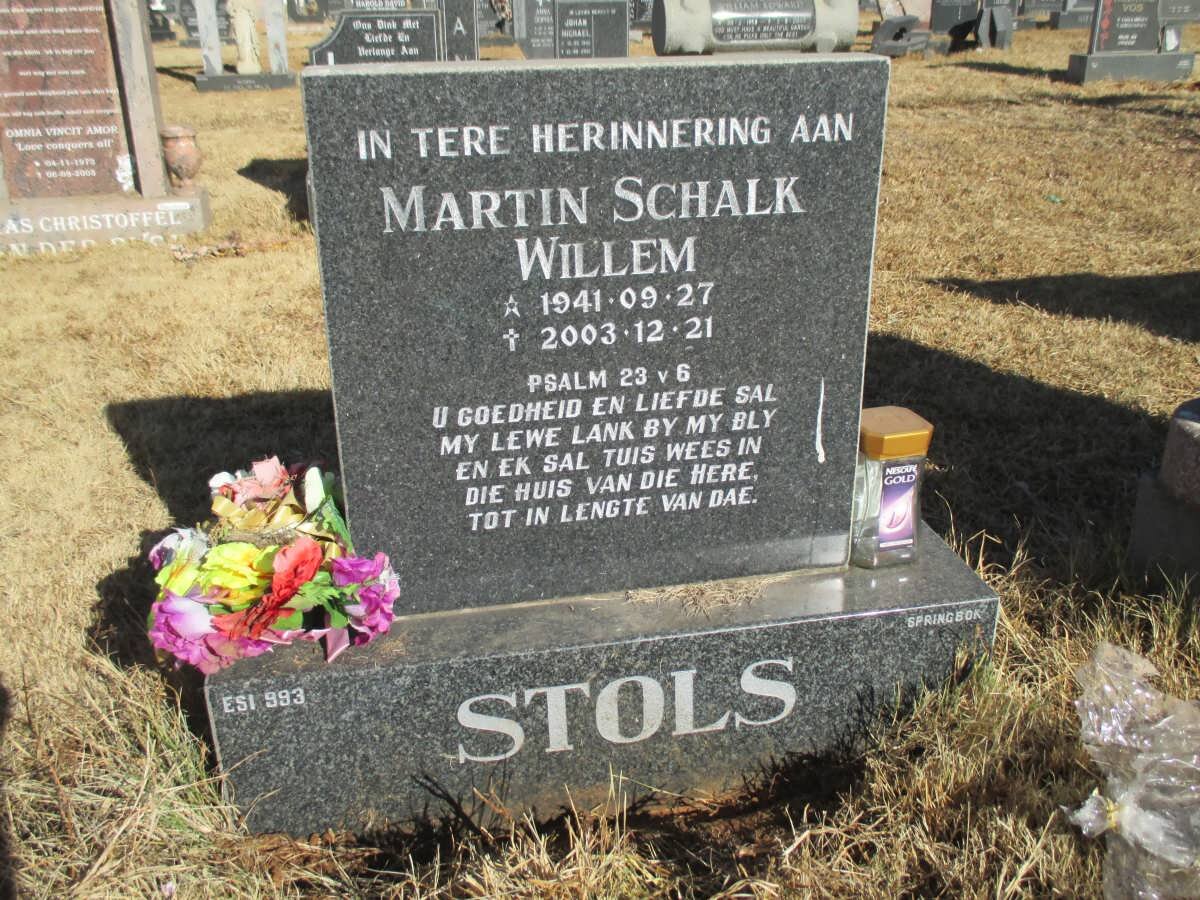 STOLS Martin Schalk Willem 1941-2003