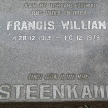 STEENKAMP Francis William 1913-1979