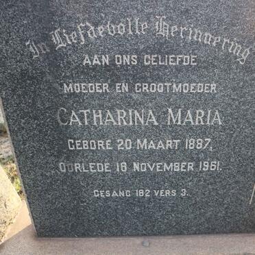 STRYDOM Andries Petrus 1878-1955 &amp; Catharina Maria 1887-1961