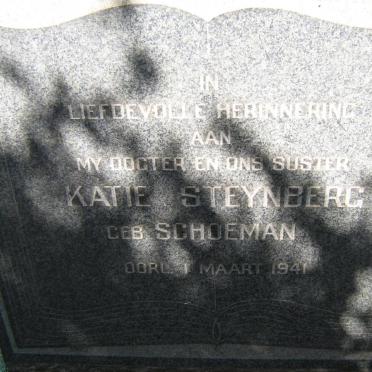 STEYNBERG Katie nee SCHOEMAN -1941