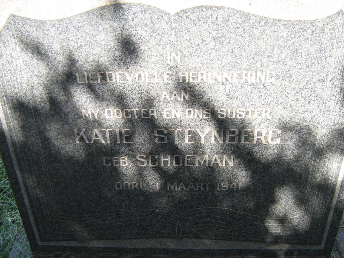 STEYNBERG Katie nee SCHOEMAN -1941
