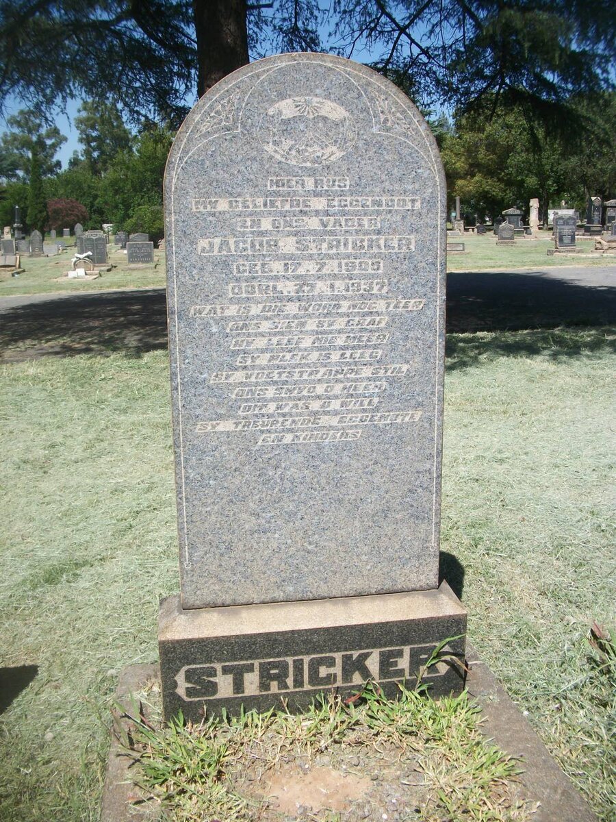 STRICKER Jacob 1905-1937