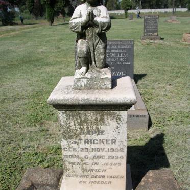 STRICKER Japie 1932-1934